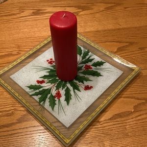 Gorham HOLLY GLASS DISH